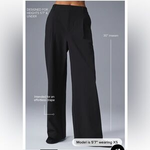 ALO Yoga Black Wide-Leg Pants